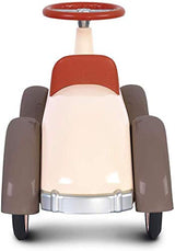 Baghera Rutschauto Speedster Cremeweiß | Rutschfahrzeug für Kinder - zahlreiche lebensechte Details | Retro Rutschauto für Kinder ab 1 Jahr