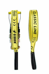 Gibbon Slacklines Classic Line, Gelb, 25 Meter, 22,5m Band + 2,5m Ratchendband, Anfänger, Beginner und Einsteiger,inklusive Ratschenschutz & Ratschenrücksicherung, 50 mm breit,perfekter Freizeitsport