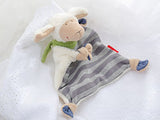 Sigikid 41955 Jungen, Schnuffeltuch Schaf Schön, grau/bunt