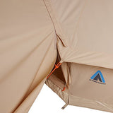 10T Camping-Zelt Desert 10+ wasserdichtes Familienzelt Tipi aus Baumwolle-Mischgewebe + Sonnendach