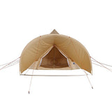 10T Camping-Zelt Desert 10+ wasserdichtes Familienzelt Tipi aus Baumwolle-Mischgewebe + Sonnendach