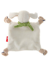 Sigikid 41955 Jungen, Schnuffeltuch Schaf Schön, grau/bunt