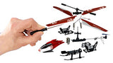 Revell 01028 Adventskalender RC Helikopter mit 2.4 GHz, LED-Beleuchtung, Gyro, inkl. Batterien in 24 Tagen zum selbstgebauten, ferngesteuerten Hubschrauber, Rot&Grün