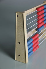 WISSNER® aktiv lernen - 100 er Rechenrahmen rot/blau - RE-Wood®