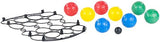 PEARL Boccia Kugeln Kinder: Boule- & Boccia-Spiel mit 8 Kunststoff-Kugeln, Ziel-Kugel & Tragekorb (Boule Kugeln Kinder)