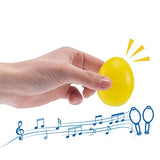 Prextex 12 Maracas Egg Shakers Musical Percussion Spielzeug - 12 Kunststoff Ostereier im Karton - Tolles Rhythmus-Lernspielzeug für Kinder, Heimwerker, Ostergeschenke, Ostereiersuche und Partyartikel