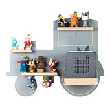 BOARTI Kinder Regal Trecker small in Grau - geeignet für die Toniebox und ca. 23 Tonies - zum Spielen und Sammeln