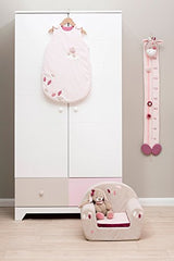 Nattou Kuscheltier Hase Nina, Nina, Jade und Lili, 30 x 17 x 9 cm, Beige/Rosa