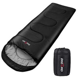 IREGRO Schlafsack, 1500g 3-4 Jahreszeiten Schlafsack Camping, Kleines Packmaß Warm Deckenschlafsack, Leichter Trekkingschlafsack, Reisen und Outdoor, Ideal für Erwachsene und Kinder, 220 x 80 cm