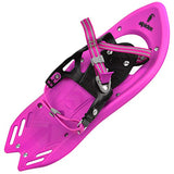 ALPIDEX Schneeschuh Kinder Schuhgröße 26 bis 38 bis 55 kg Optional Teleskopstöcke, Farbe:Eisprinzessin mit Stöcken