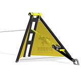 Gibbon Slacklines Independence Kit Classic, Slacklinen ohne Bäume, mit 2 Slackframes, 2 x 70cm Bodenschrauben und Classic Line 15m, Aufbauhöhen: 30/50/70 cm, für Anfänger, perfekter Freizeitsport