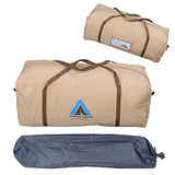 10T Camping-Zelt Desert 10+ wasserdichtes Familienzelt Tipi aus Baumwolle-Mischgewebe + Sonnendach