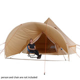 10T Camping-Zelt Desert 10+ wasserdichtes Familienzelt Tipi aus Baumwolle-Mischgewebe + Sonnendach