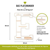 BOARTI Kinder Regal Buchstabe E in Weiß - geeignet für die Toniebox und ca. 39 Tonies - zum Spielen und Sammeln