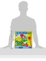 HABA 4538 - 3X4=Klatsch, lustiges Lernspiel für 2-6 Spieler ab 8 Jahren, Konzentrationsspiel zum spielerischen Trainieren des kleinen Einmaleins