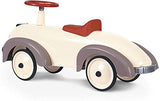 Baghera Rutschauto Speedster Cremeweiß | Rutschfahrzeug für Kinder - zahlreiche lebensechte Details | Retro Rutschauto für Kinder ab 1 Jahr