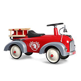 Baghera Speedster Feuerwehr | Rutschfahrzeug Feuerwehrauto für Kinder mit zahlreichen lebensechten Details | Rutschauto für Kinder ab 1 Jahr