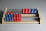 WISSNER® aktiv lernen - 100 er Rechenrahmen rot/blau - RE-Wood®