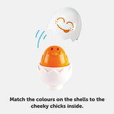 TOMY Toomies T1581 VPE6 Baby Born TOMY Buntes Kleinkindspielzeug Versteck-und Quieck-Eier, ab 6 Monaten