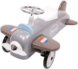 Baghera 878 - Rutscher Flugzeug, grau, 75x48x37 cm, 1-3 Jahre, Rutschauto