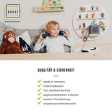 BOARTI Kinder Regal Trecker small in Grau - geeignet für die Toniebox und ca. 23 Tonies - zum Spielen und Sammeln