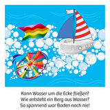 KOSMOS 657833 Experimente für die Badewanne, Experimentier-Spaß mit Seifenboot, Wasserrad und Taucherglocke, Forscher-Set, Experimentierset für Kinder, Badewannen-Spielzeug ab 6 Jahre