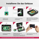 LABISTS Raspberry Pi 4 Model B 4 GB Ultimatives Kit mit 32GB Class10 Micro SD-Karte, 5,1V 3,0A USB-C EIN/Aus-Schaltnetzteil, 3 Premium Kupfer Kühlkörper, Micro HDMI-Kabel, Premium Schwarzes Gehäuse