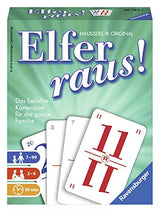 Ravensburger Elfer raus, Kartenspiel und Gesellschaftsspiel, Familienspiel für 2 - 6 Spieler, Spiel ab 7 Jahre