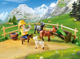 PLAYMOBIL Heidi 70255 Peters Ziegenstall, Mit Lichteffekt, Ab 4 Jahren