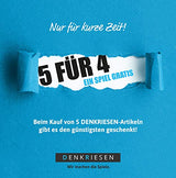 DENKRIESEN - Stadt Land VOLLPFOSTEN® - 'Intelligenz ist relativ' - innovatives XXL-Stadt-Land-Fluss Partyspiel - 50 Blätter - Stadt Land FLUSS NEU AUFGELEGT