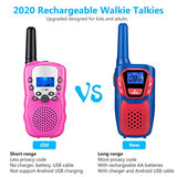 Topsung Walkie Talkie Kinder Aufladbar 3er Set mit Akku, Fallfest USB Walkie Talkie Erwachsene Mädchen Junge ab 3 4 5 6 8 12 Jahre, PMR Funkgerät Spielzeug Geschenk für Innen Outdoor Spiele Camping