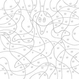 Malen nach Zahlen ab 5 Jahre. Malbuch