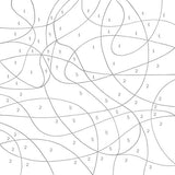 Malen nach Zahlen ab 5 Jahre. Malbuch