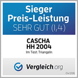 CASCHA Triangel für Kinder, Triangle, Instrument für Percussion und musikalische Früherziehung mit Schlägel & Gummigriff, HH 2004