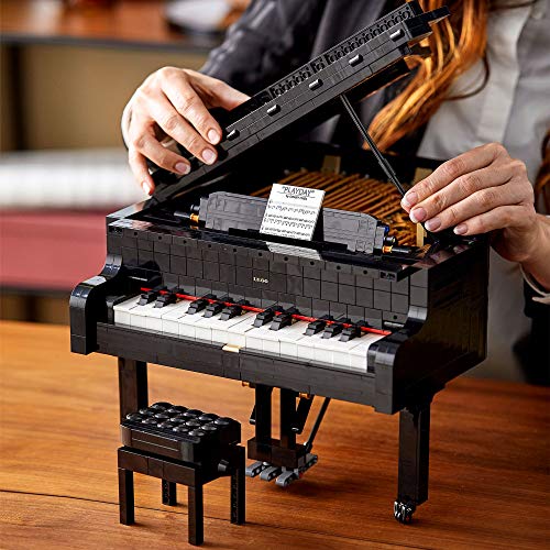 LEGO 21323 Ideas - Konzertflügel Bauset für Erwachsene, Schaustück, Geschenk für Sammler, mit Motor und funktionierenden Tasten