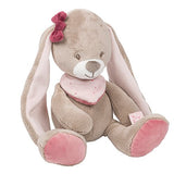 Nattou Kuscheltier Hase Nina, Nina, Jade und Lili, 30 x 17 x 9 cm, Beige/Rosa