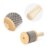 Kinder Holz Cabasa Handshaker Percussion Musikinstrument Lernspielzeug Geschenk