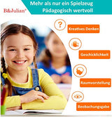 B&Julian ® 3D IQ Holzpuzzle10 Mini Knobelspiele Holz Puzzle Set Geduldspiel Rätselspiel Geschicklichkeitsspiel Holzpuzzle für Kinder Erwachsene Ideen Adventskalender