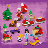 LEGO 41420 Friends Adventskalender 2020, Weihnachten Mini Bauset mit Emma, Elfen und Santa Workshop