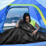 IREGRO Schlafsack, 1500g 3-4 Jahreszeiten Schlafsack Camping, Kleines Packmaß Warm Deckenschlafsack, Leichter Trekkingschlafsack, Reisen und Outdoor, Ideal für Erwachsene und Kinder, 220 x 80 cm