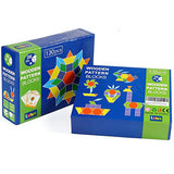 Lewo 130 Teilig Holzpuzzles Geometrische Formen Puzzle Bausteine Montessori Spielzeug Lernspielzeug für Kinder Mädchen und Jungen ab 3 Jahr
