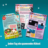 Kosmos Die drei !!! Adventskalender 2020, Lüfte das Geheimnis der wandernden Kuscheltiere, mit 24 Detektiv-Gimmicks, Spielzeug-Adventskalender für Kinder ab 8 Jahre
