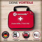 Erste Hilfe Set Wandern, Outdoor, Fahrrad & Reise Zubehör für die Erstversorgung der häufigsten Notfälle nach DIN 13167 - First Aid Kit für Deine Sicherheit