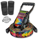 BUZZARD Havanna 15m - Slackline-Set mit Baumschutz 120 cm - Made in Germany