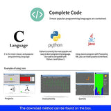 Freenove Ultimate Starter Kit für Raspberry Pi 4 B 3 B+, 434 Seiten Ausführliche Anleitungen, Python C Java, 223 Elemente, 57 Projekte, Lernen Sie Elektronik und Programmierung, Lötfreies Steckbrett