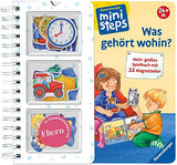 Was gehört wohin?: Mein großes Spielbuch mit 22 Magnetteilen. Ab 24 Monaten (ministeps Bücher)