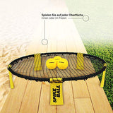Spikeball-Set mit 3 Bällen - Zum Spielen im Freien, im Haus, im Garten, am Strand, bei Ausflügen, im Park - Enthält 3 Bälle, Turn-/Transportbeutel und Regelheft - Spiel für Kinder, Teenager, Erwachsene