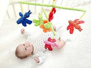 SIGIKID Mädchen und Jungen, Mobile Wiese Hangons, Babyspielzeug, empfohlen ab 0 Monaten, mehrfarbig, 49421