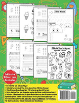 Mein Jumbo Vorschulblock: Spielend einfach Zahlen und Buchstaben lernen plus Schwungübungen - A4 Vorschule Übungshefte ab 5 Jahre für Junge und ... - Ideale Geschenke zur Einschulung