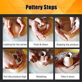 Elektrische Töpferscheibe Maschine 25CM 350W Keramik Clay Maschine Töpferscheibe Formmaschine DIY ton Werkzeug mit Fußpedale und Abnehmbare Waschbecken Keramik Tonformwerkzeug Maschine